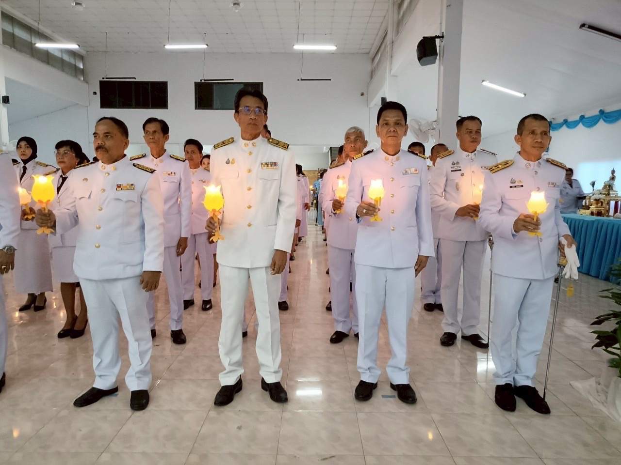 ?พช.กระแสสินธุ์ ร่วมพิธีถวายเครื่องราชสักการะและวางพานพุ่ม  และพิธีจุดเทียนถวายพระพรชัยมงคลเฉลิมพระเกียรติสมเด็จพระนางเจ้าสิริกิติ์ พระบรมราชินีนาถ พระบรมราชชนนีพันปีหลวง เนื่องในวันเฉลิมพระชนมพรรษา 12 สิงหาคม 2568