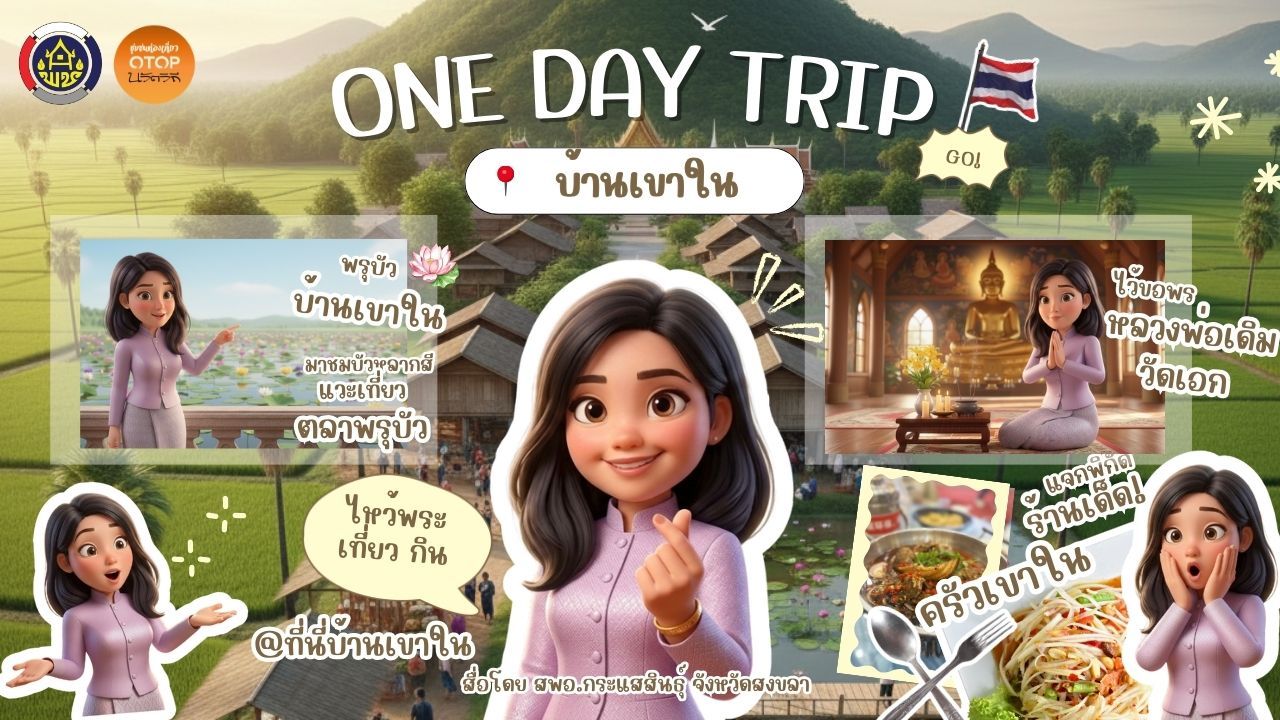 เช็คอิน"บ้านเขาใน" หมู่บ้านท่องเที่ยว OTOP นวัตวิถี อำเภอกระแสสินธุ์